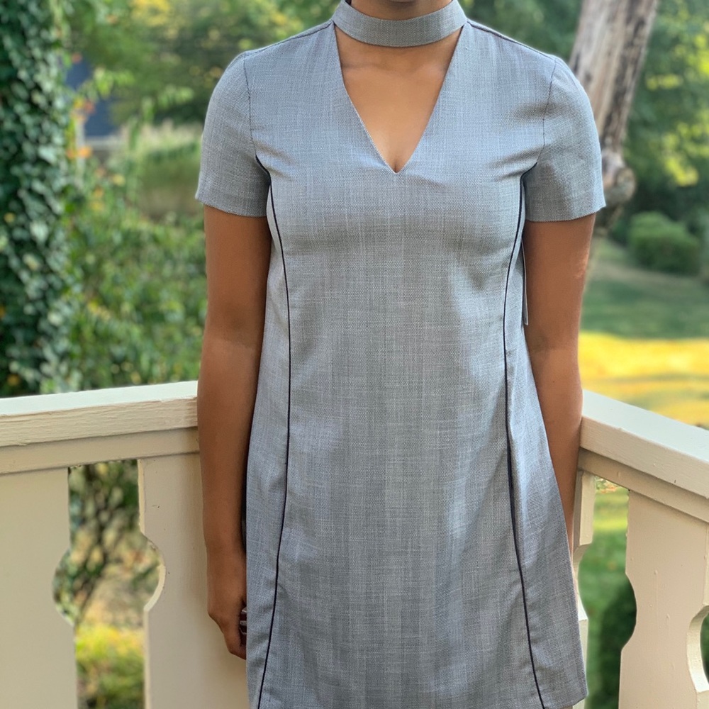 Zara Dress S. Blue w/ chest cut out - Picture 1 of 7